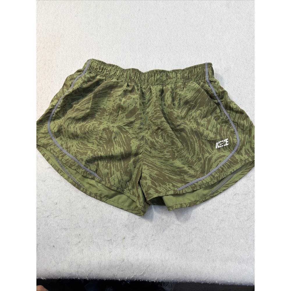 Nike Dri-Fit Icon Clash Tempo Running Shorts Women's Large Green Marble Print